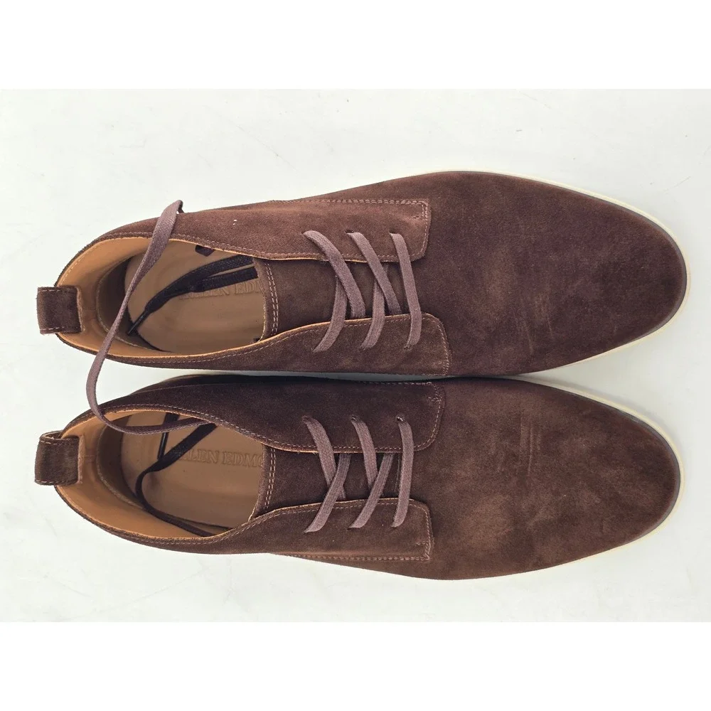 Allen Edmonds Carson Chukka Mens 8.5 EEE Brown Suede Boots -NEW